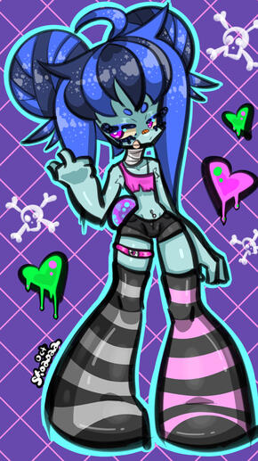 doodle of my oc Gizm0!